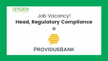 Head, Regulatory Compliance, Providus Bank