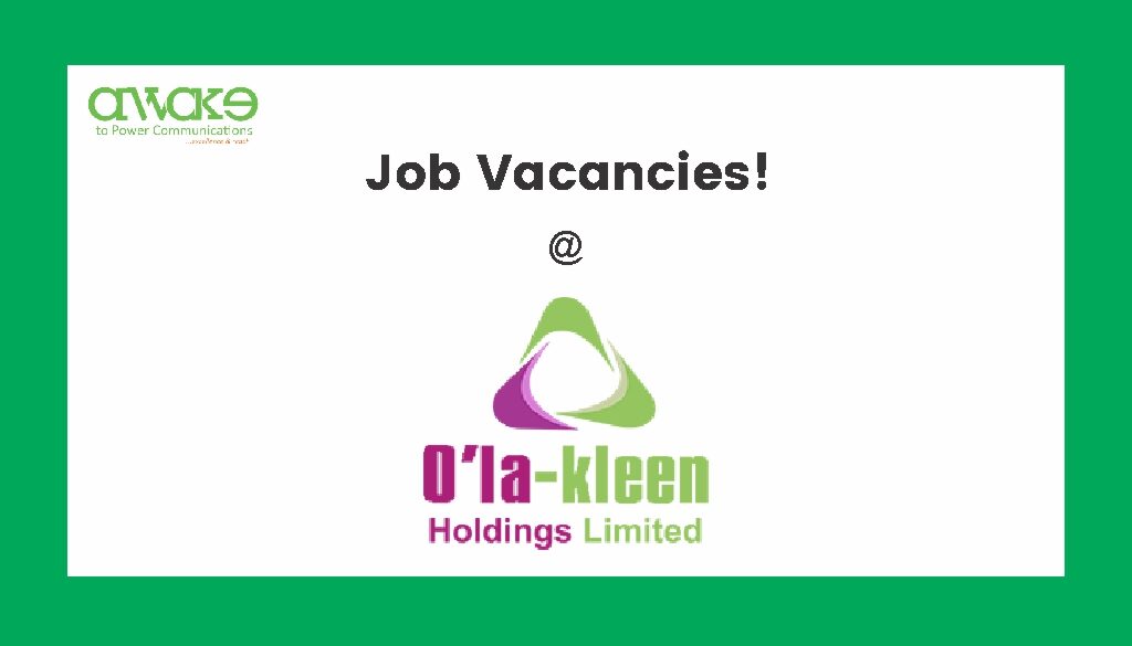 Olakleen- Jobs