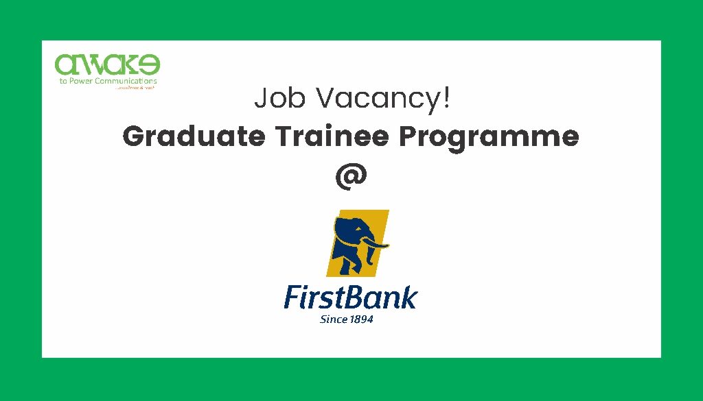 First Bank- Graduate Trainee Program